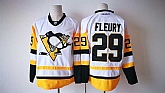Pittsburgh Penguins #29 Andre Fleury White-Yellow Stitched Jersey,baseball caps,new era cap wholesale,wholesale hats